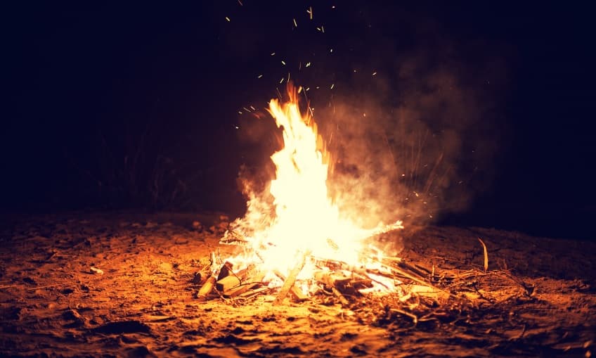 Bonfire on the beach