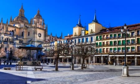 Plaza Mayor of Segovia (Spain)