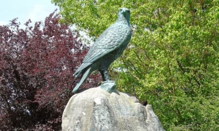 Escultura de Aguila (Parque Rosalia).002 - Lugo
