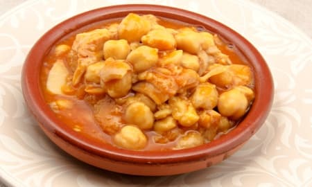 Tripe with chickpeas