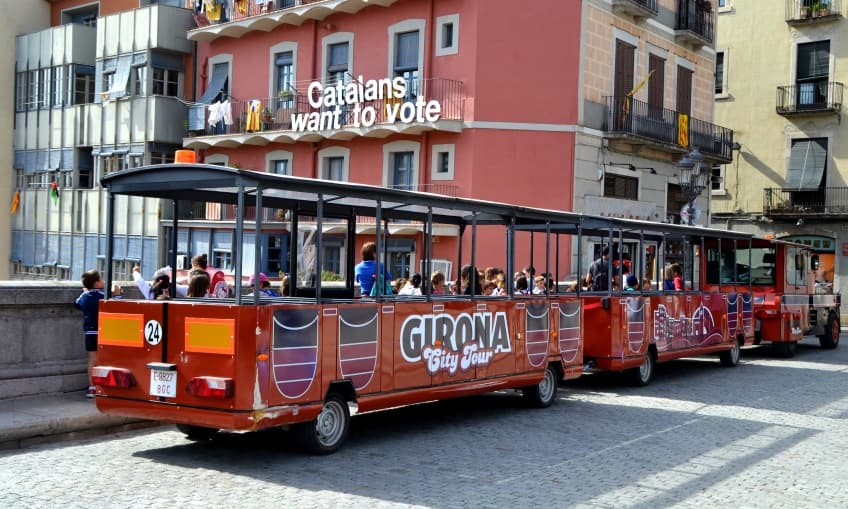 Tren turístico de Girona (España)